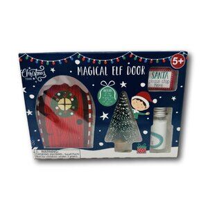 Magical Elf Door Christmas Gift Set Elf Door Set Santa Sign Tree Kids